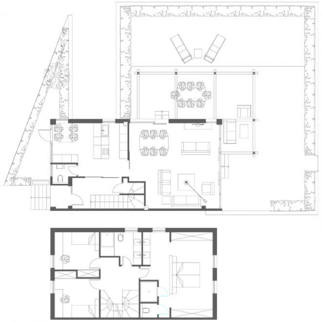 Reformas integrales: vivienda con terraza y jardín en Laukariz
